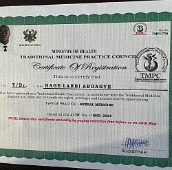 Certificate of registration