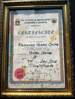 Certificate of registration