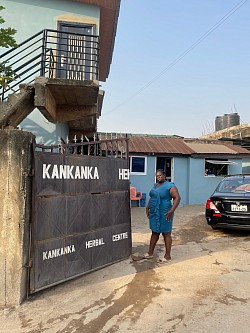 Entrance gate opened